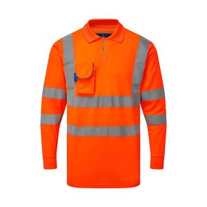 Bodyguard High Visibility Standard Zipped Rail Vest Orange